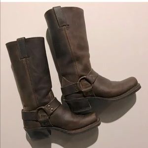 Frye square toe harness boots (12R)- Sz 5.5
